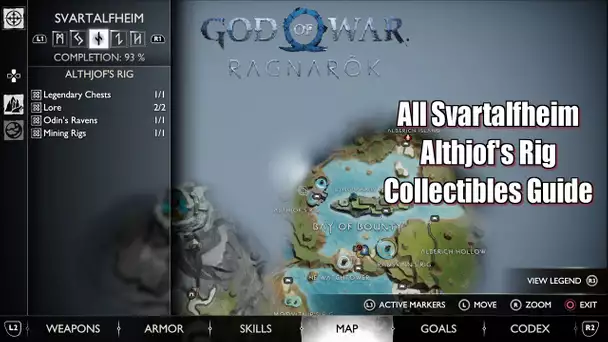 God of War Ragnarök All Svartalfheim Althjof's Rig Collectibles Guide