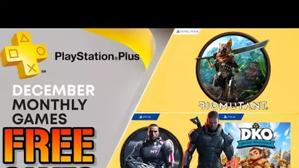 PlayStation Plus: FREE Games For December 2022! (PS+) Essential PS4/PS5