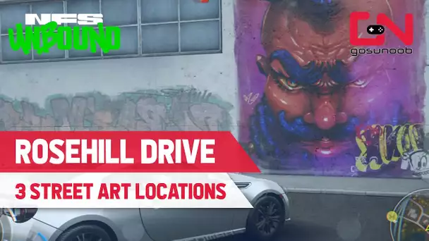 Rosehill Drive Street Art Locations in Need for Speed Unbound