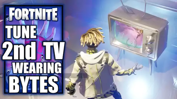 Tune the Second TV While Wearing the Bytes Outfit  - Bytes Quest - Fortnite