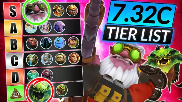 NEW HEROES TIER LIST of Patch 7.32C - Ranking EVERY Dota 2 Hero - Best to Worst