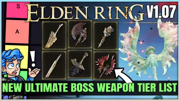 The New MOST POWERFUL Boss Weapons Tier List - Best Str Dex Int Faith Arcane Weapons in Elden Ring!
