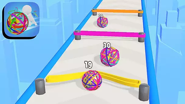 Rubberball Runner ​- All Levels Gameplay Android,ios (Levels 1-4)