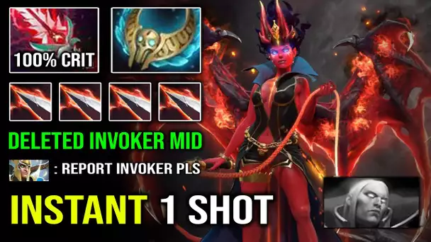 How to Solo Mid QOP Against Pro Invoker in 7.32c with Revenant's Brooch 1 Shot Burst DPS Dota 2
