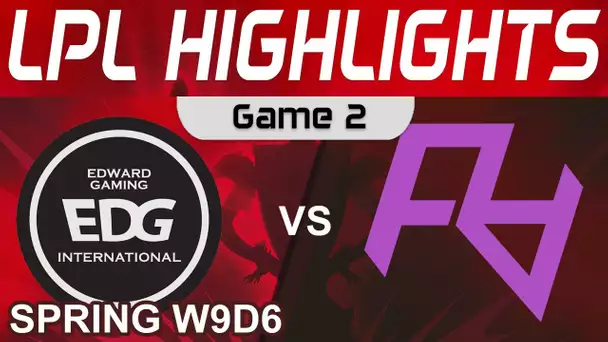 EDG vs RA Highlights Game 2 LPL Spring Season 2022 W9D6 EDward Gaming vs Rare Atom by Onivia