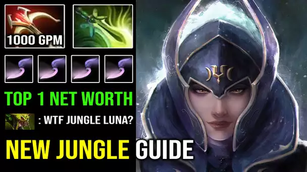 How to Jungle Like a Pro Luna in 7.32c with 1000 GPM Bad Lane Phase is Not a Problem Dota 2