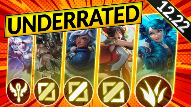 10 SECRETLY OVERPOWERED Champions of ALL ROLES for PATCH 12.22 - LoL Tier List Guide