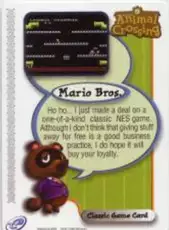 Animal Crossing: Classic Game Card - Mario Bros.