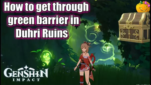 How To Get Through Green Barrier/Door in Ruins of Dahri Puzzle Guide - Sumeru Genshin Impact 3.0