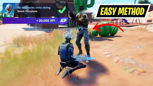 How to EASILY Hit opponents while sliding Fortnite