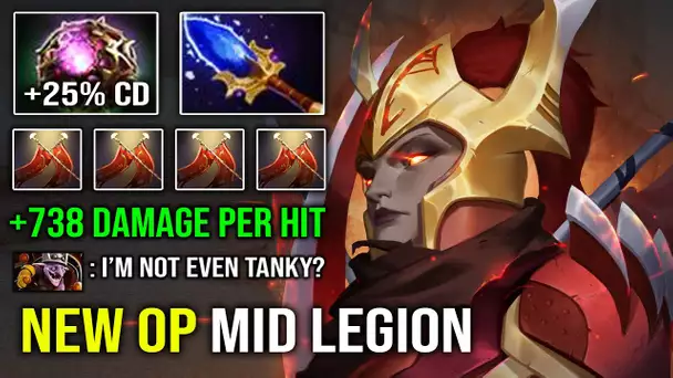 NEW OP MID LC +738 Damage Per Hit Nonstop Solo Duel with Octarine Aghanim 7.32c Dota 2