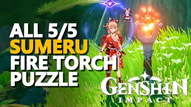 Sumeru Fire Torch Puzzle Genshin Impact All 5/5