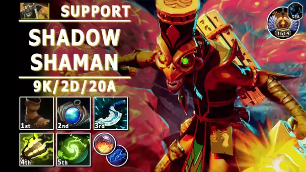 Shadow Shaman Hard Support | 7.32c | Pos 5 SS Play | Dota 2 Immortal Gameplay