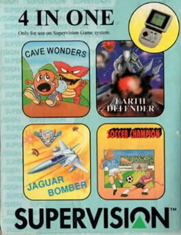 4 in One: Cave Wonders/Earth Defender/Jaguar Bomber/Soccer Champion