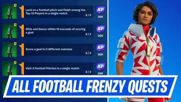 Complete Football Frenzy Quests Guide - How to complete Football Frenzy Challenges in Fortnite