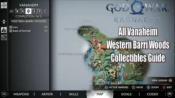 God of War Ragnarök All Vanaheim Western Barri Woods Collectibles Guide