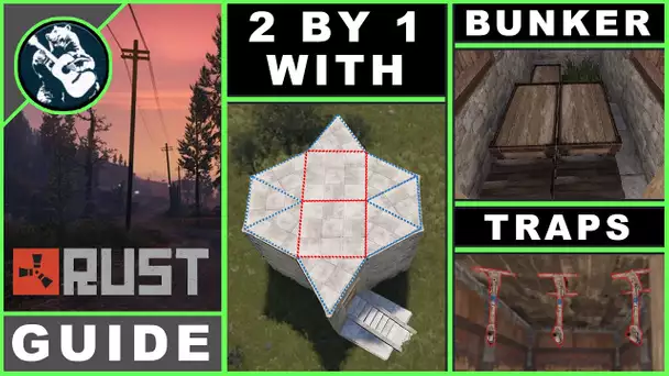 Classic 2x1 but is a Trap Base with a Bunker | Solo Base Design | Rust Guide & Tips