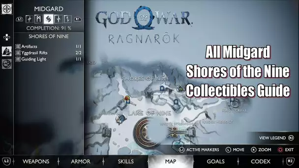 God of War Ragnarök All Midgard Shores of the Nine Collectibles Guide
