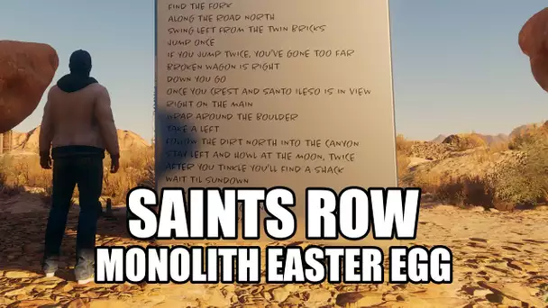 Saints Row - Secret Monolith Easter Egg (Riddle Easter Egg)