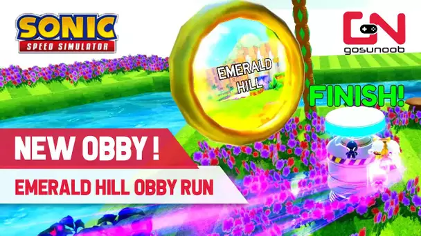 New Obby in Sonic Speed Simulator Multi-Path Emerald Hill Obby