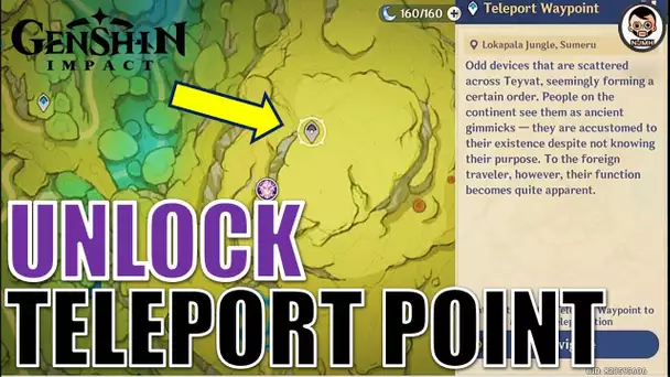 How to unlock Lokapala Jungle Sumeru Teleport Waypoint (Electro Regisvine) | Genshin Impact