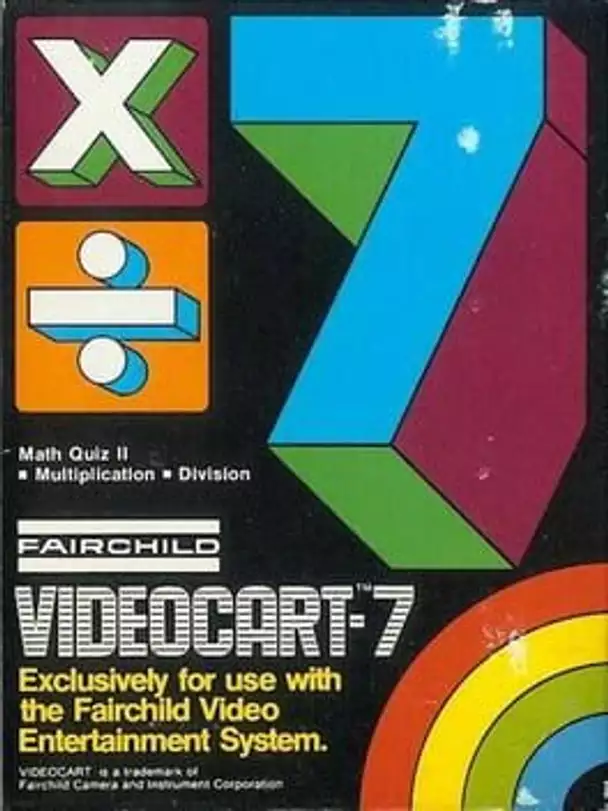 Videocart-7: Math Quiz II - Multiplication & Division