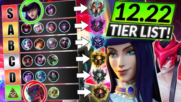 NEW UPDATED TIER LIST (Patch 12.22) - BEST META Champions to MAIN - LoL Update Guide