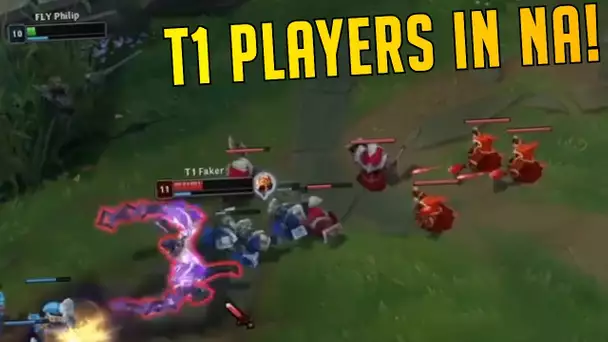"I'm Gonna Try Outplay Faker" - T1 Players Play in NA Champions Queue