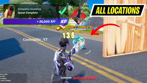 Complete bounties Fortnite (Bounty Board Locations), Collect Bars from eliminated players Fortnite