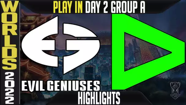 EG vs LLL Highlights | WORLDS 2022 Play In Group A Day 2 | Evil Geniuses vs Loud