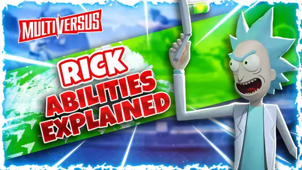 How to play RICK Multiversus - ALL MOVES , PERKS & ABILITIES EXPLAINED - Multiversus Gizmo  Guide
