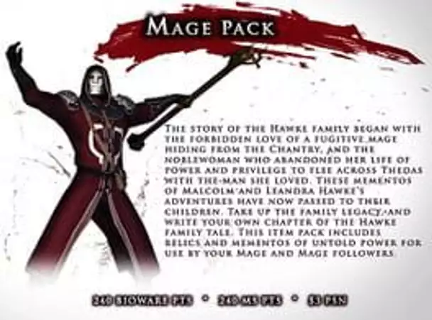 Dragon Age II: Mage Item Pack