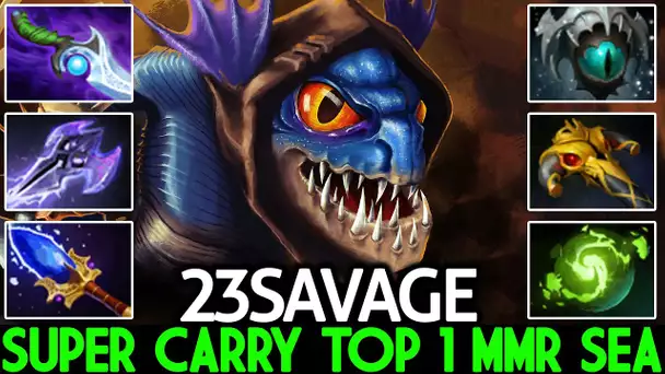 23SAVAGE [Slark] Super Carry Top 1 MMR SEA Show His Skill Dota 2