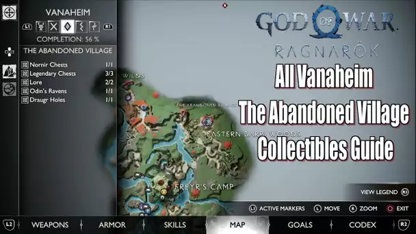 God of War Ragnarök All Vanaheim The Abandoned Village Collectibles Guide