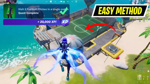 How to EASILY Visit 2 Football Pitches in a single match Fortnite