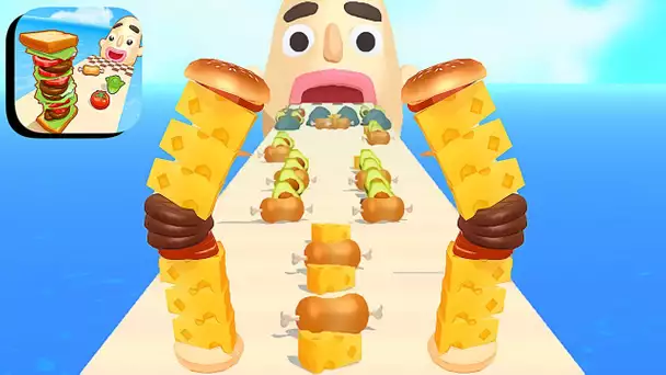 Sandwich Runner ​- All Levels Gameplay Android,ios (Levels 554-568)