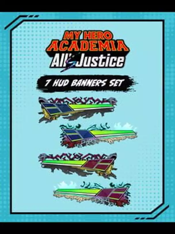My Hero Academia All's Justice: 7 HUD Banners Set